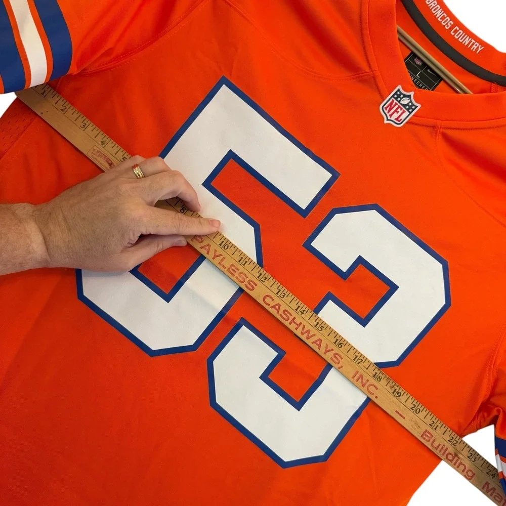 Nike Denver Broncos Randy Gradishar 53 Jersey‎ Mens Large Orange NFL 67NM-0B8M
